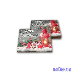 Nagy kártya 5db/csomag 6,3x9,1cm - Piros Lámpás