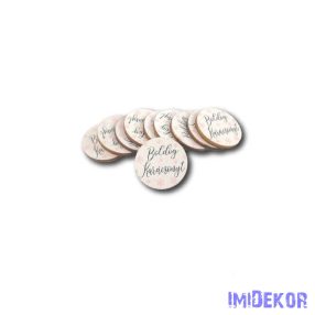 Mini kör 10db/csomag 3cm - Rosegold