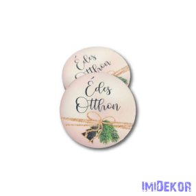 Kerek karácsonyi 5cm 5db/csomag - Rosegold édes otthon