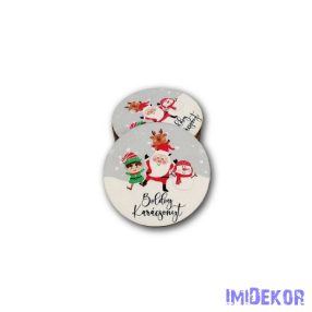 Kerek karácsonyi 5cm 5db/csomag - Együtt