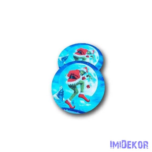 Kerek karácsonyi 7cm 5db/csomag - Gonosz Grincs