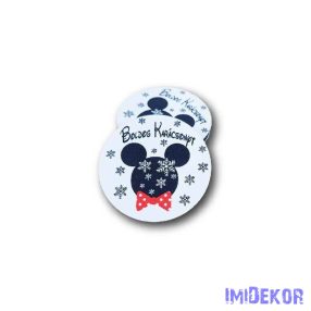 Kerek karácsonyi 7cm 5db/csomag - Mickey
