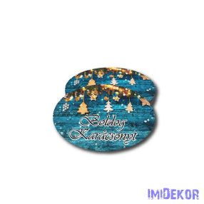 Nagy ovális 5db/csomag 5,5x8,5cm - Kék