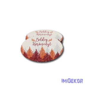 Nagy ovális 5db/csomag 5,5x8,5cm - Fenyős