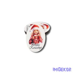 Nagy ovális 5db/csomag 5,5x8,5cm - Szép arcú kislány