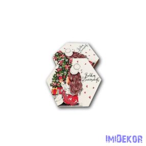   Sokszög karácsonyi 5db/csomag 6,5x7,5cm - Csajos Karácsony