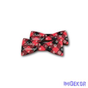 Piros-fekete nyakkendő 5db/csomag 10,5x4,5cm