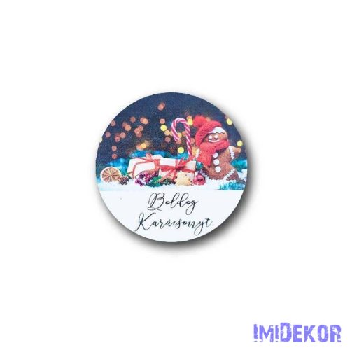Kerek karácsonyi 9,5cm - Mézi és nyalóka
