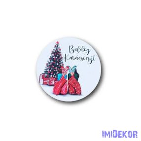 Kerek karácsonyi 9,5cm - Barátnős