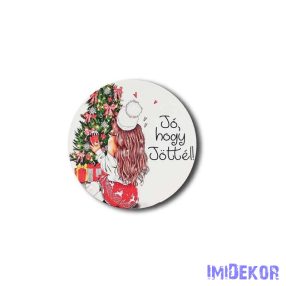 Kerek karácsonyi 13cm - Trendi csajszi