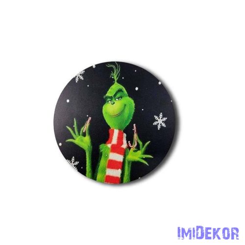 Kerek karácsonyi 13cm - Cukorkatörő Grincs