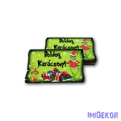 Fahasáb 5db/csomag 5,5x9,6cm - Grincses Boldog Karácsonyt