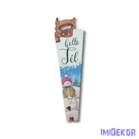 Hóemberes  fűrész 5db/csomag 13x4cm - Isten hozott