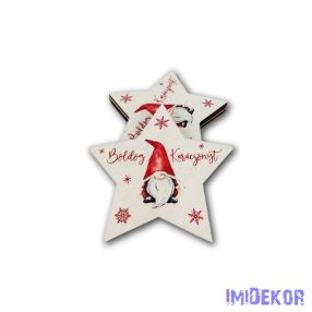 Csillag karácsonyi 5db/csomag 9,5x9cm - Manó