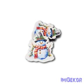 Formás hóember 5db/csomag 7x6,5cm