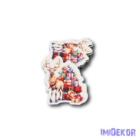 Szarvas ajándékokkal 5db/csomag 7,5x7cm