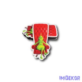 Grincs piros fotelben 5db/csomag 9x4cm