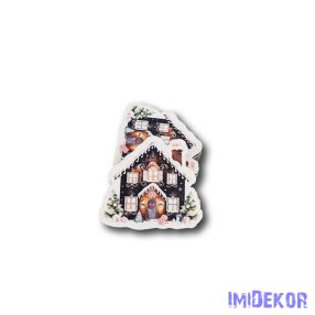 Fekete házikó 5db/csomag 6,9x6,3cm