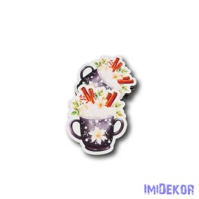 Fekete bögre 5db/csomag 7,2x6,3cm