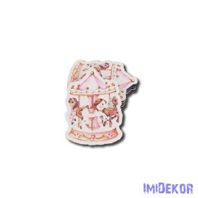 Körhinta forma 5db/csomag 7,5x5,5cm - Rózsaszín