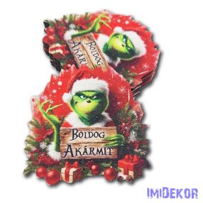   Karácsonyi formára vágott 5db/csomag 6,7x7cm - Grincs kívánság