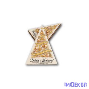 Fenyőfa forma 10x7cm 5db/csomag - Arany