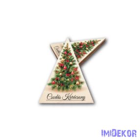 Fenyőfa forma 10x7cm 5db/csomag - Classic