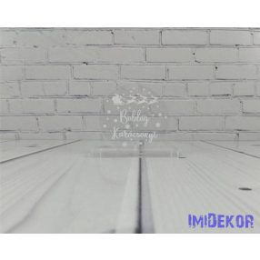 Karácsonyi kör plexi 5cm 3db/csomag - Mikulásszán