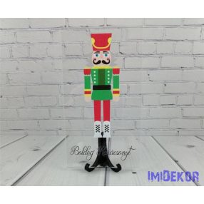 Karácsonyi tégla plexi 14x7,5cm - Diótörő