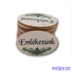 Kis ovális 2,5x4cm - Emlékezünk
