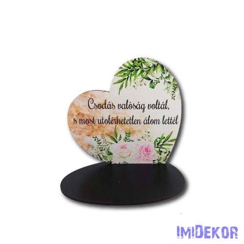 Kis talpas szív 13x12,5cm - Csodás valóság…
