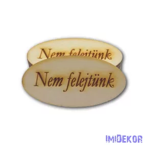 Natúr fa ovális kicsi 2,5x4cm - Nem felejtünk