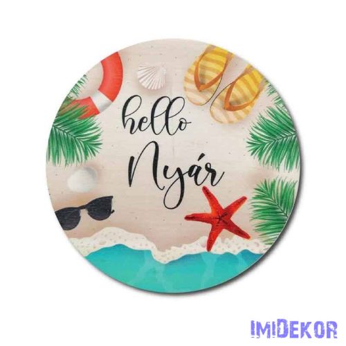 Helló Nyár - Tengerpart korong 13 cm