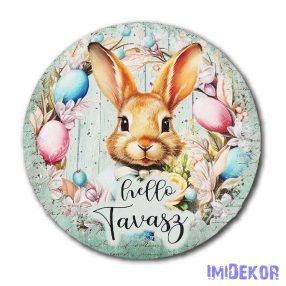 Nyuszi - Hello Tavasz kör 13cm