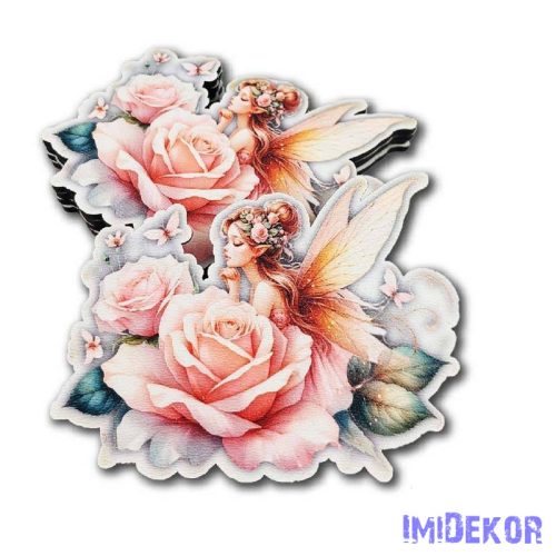 Lány figura arany szárnnyal M7cm 5db/csomag