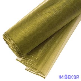 Organza szegett 20cm x 8.2m - Mohazöld