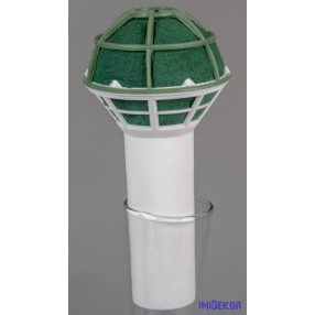   Mikrofon csokortartó dual vizes tűzőhabbal 17 cm / menyasszonyi esküvői 8 cm hab