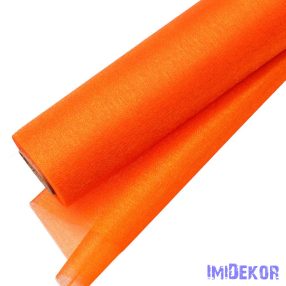 Snow Organza 23,5cm x 10m dekorációs anyag - Narancssárga