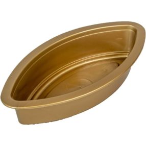 Műanyag óriás hajó tál M8 x 36 cm - Arany