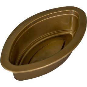 Műanyag közepes hajó tál M6,5 x 25cm - Arany
