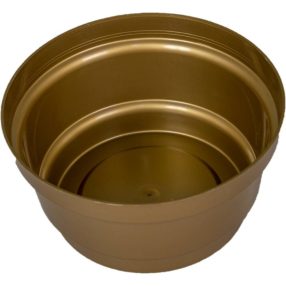 Műanyag közepes tál kerek M8 x D16 cm - Arany
