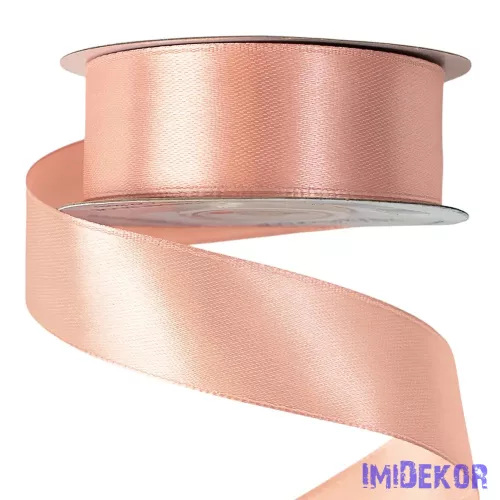 Szatén szalag 25 mm x 22.86 m - Púder Bézs