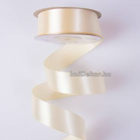 Szatén szalag 25 mm x 22.86 m - Krém