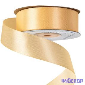 Szatén szalag 25 mm x 22.86 m - Krém