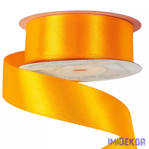 Szatén szalag 25 mm x 22.86 m - Sötét Citromsárga