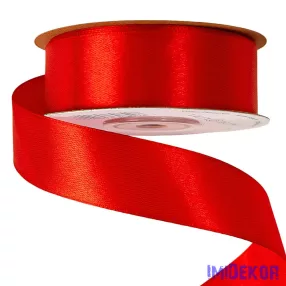 Szatén szalag 25 mm x 22.86 m - Piros