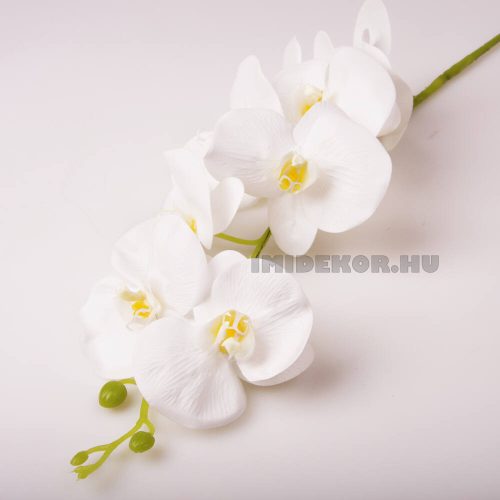 Orchidea gumis szálas művirág 100 cm fehér