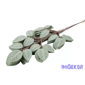 Rózsa 15 leveles ág 45 cm - Hamvas Zöld