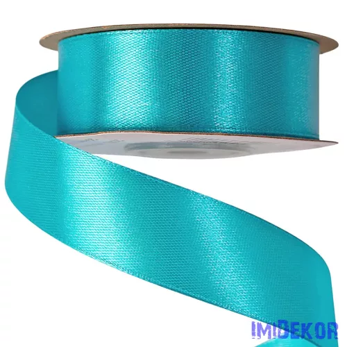 Szatén szalag 25 mm x 22.86 m - Aqua Kék