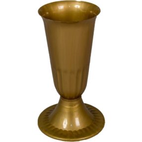 Talpas váza Sírváza műanyag D12,5cm M26cm - Arany